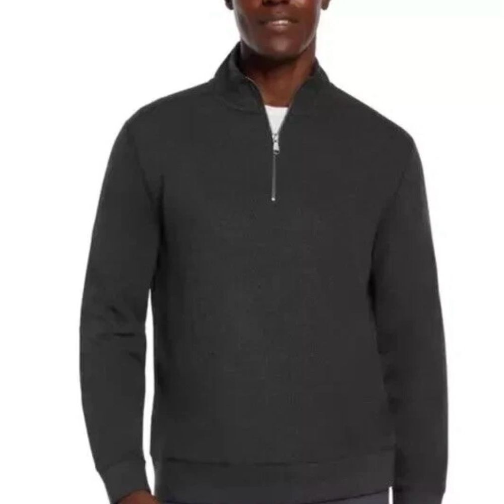 Banana Republic Men's 1/4 Zip-Up Black Sweater